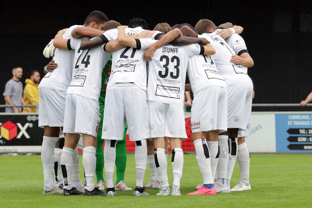 L'Union Titus Pétange avant le match aller contre le Swift Hesperange