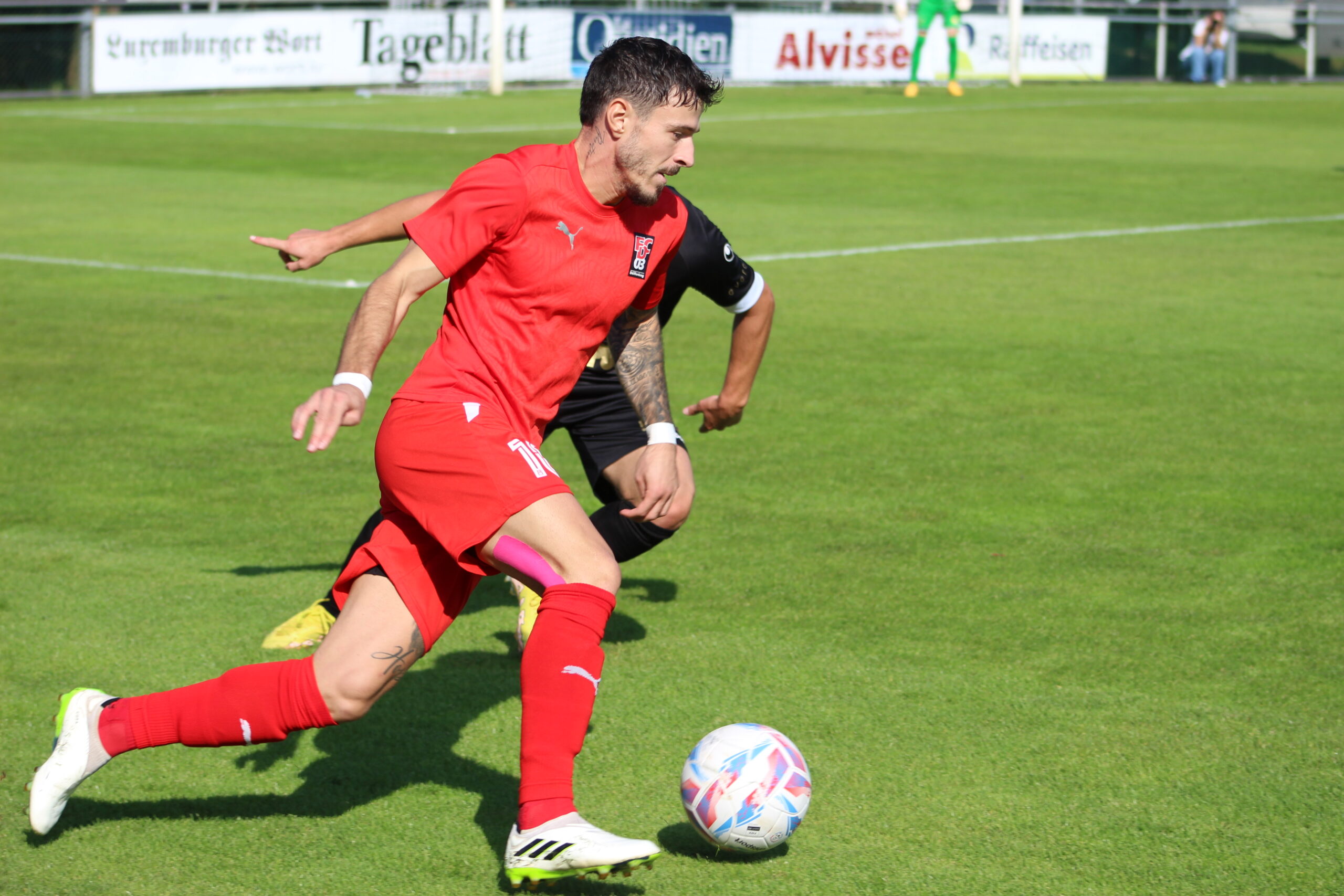 Guillaume Trani (Differdange), intenable contre Pétange