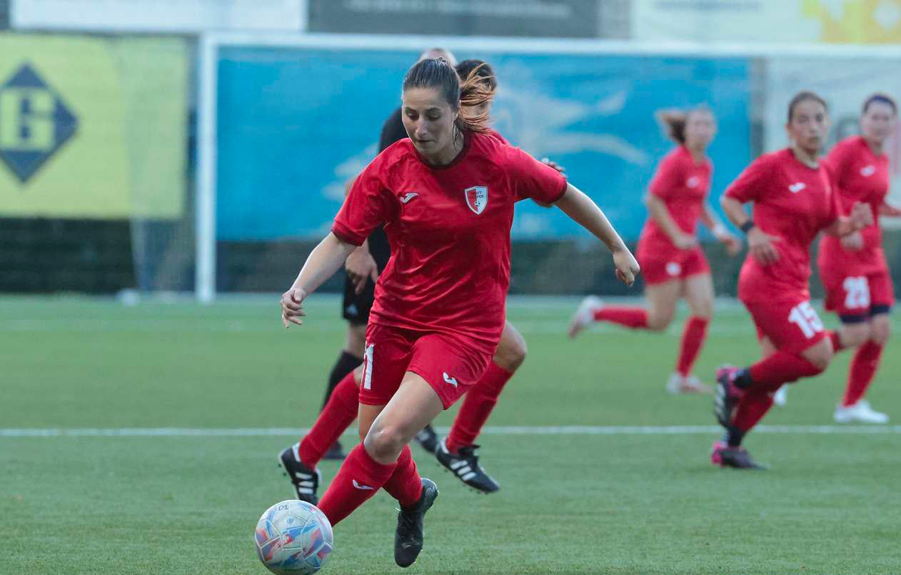 Karoline Kohr sous les couleurs du Swift Hesperange dans le match amical contre le SC Bettembourg