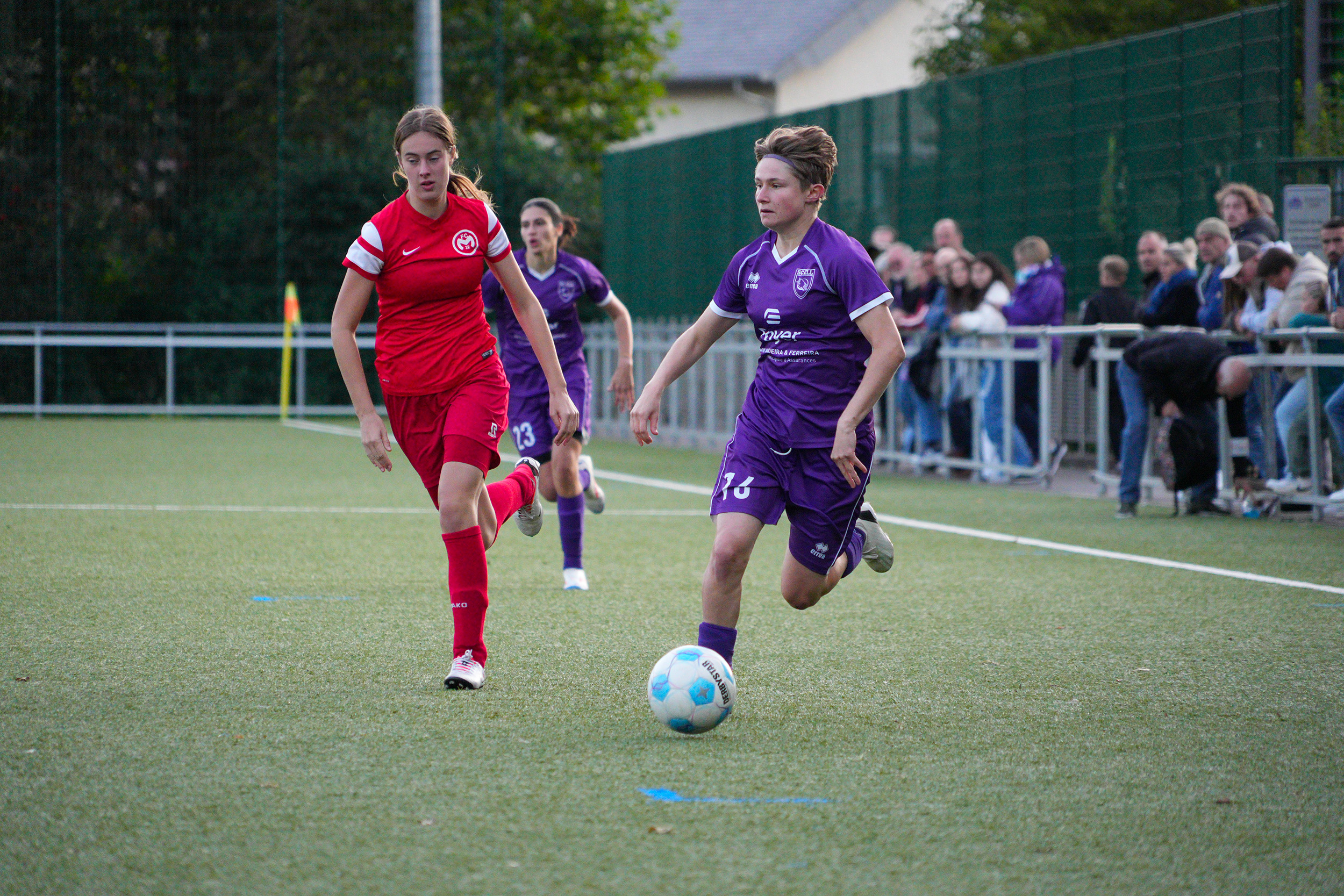 Emy Raty (SC Ell) auteure d'un doublé face au FC Mamer