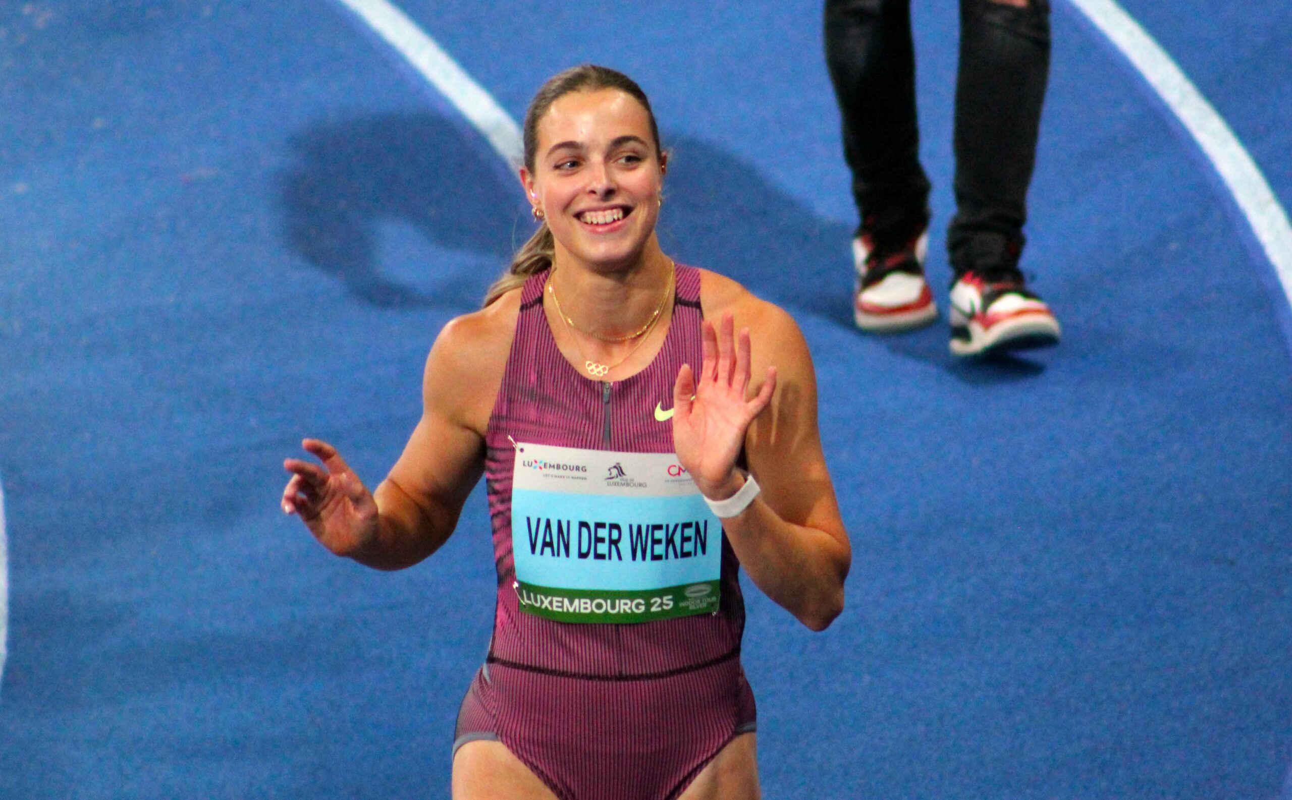 Patrizia Van der Weken a remis ça en battant son propre record national au CMCM Indoor Meeting